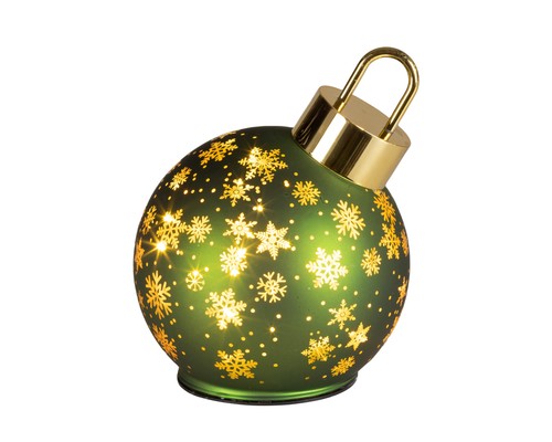 Sfera vetro natalizia led - di,