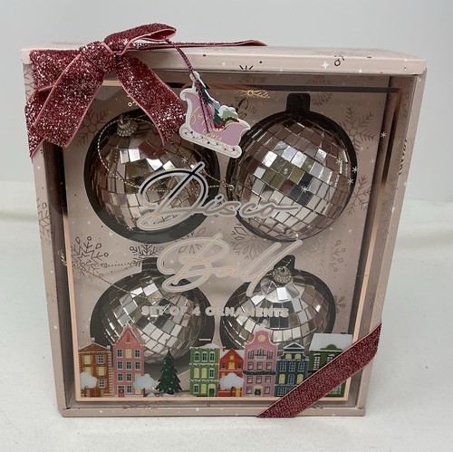 Set palline discoteca oro - 4, da