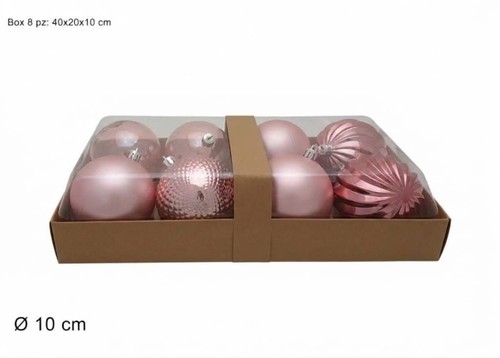 Set palle natale 10cm - 8, di