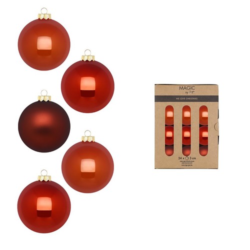 Palline natale vetro 3cm - palline, di