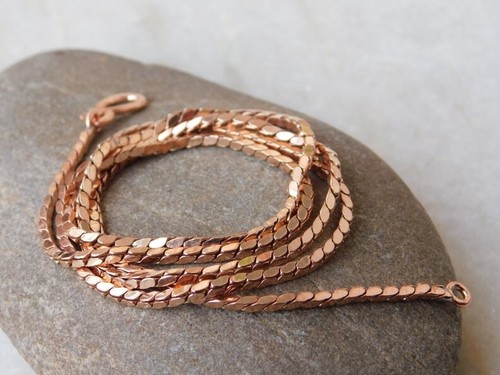 Collana catena rame con - catena,