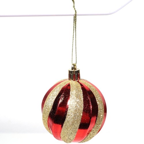 12pz palline natale dipinte - 12pz,