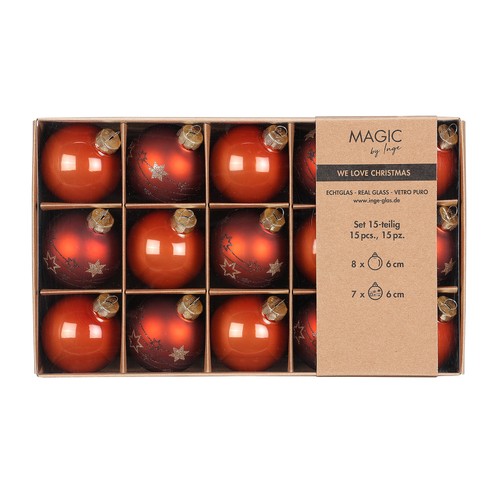 Palline natale vetro 6 - natale,