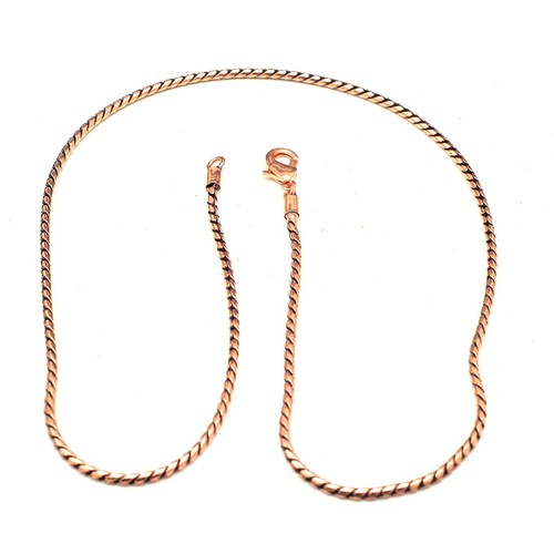 Collana catena rame con - catena,