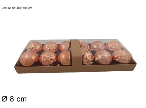 Set palle natale - di, 8cm